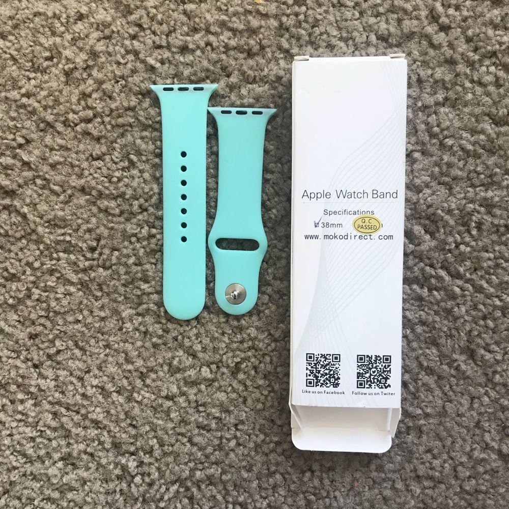 Teal 38 mm Apple Watch band .